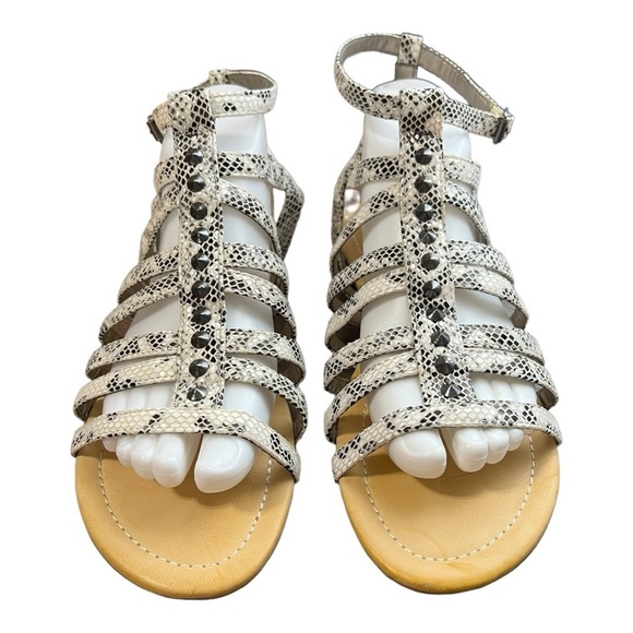 Michael Antonio Reptile Print Gladiator Stye Sandals Size 8 - Picture 1 of 12